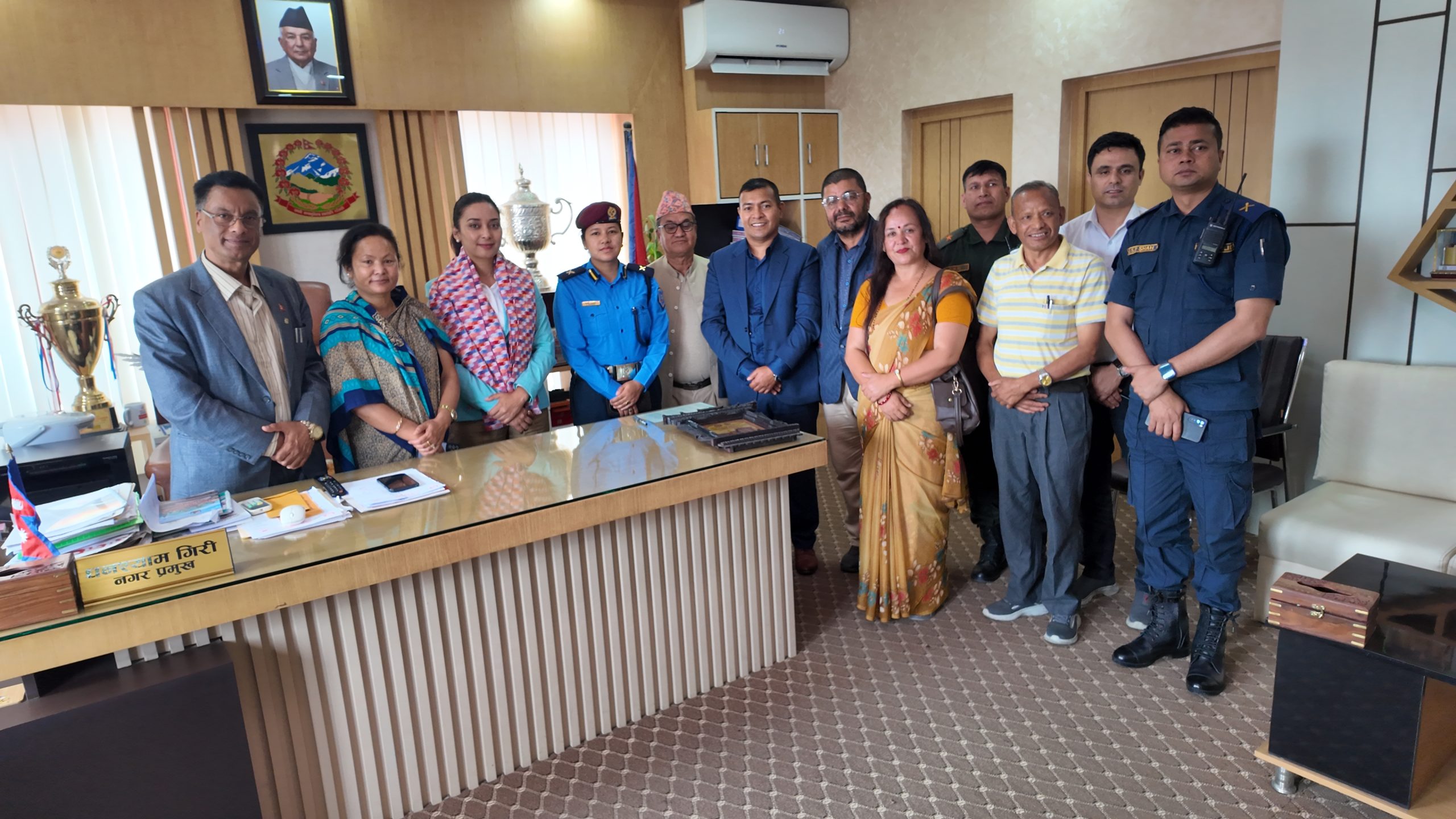 चन्द्रागिरि नगरपालिकाले गर्यो डीएसपी एलिजाको औपचारीक बिधाई